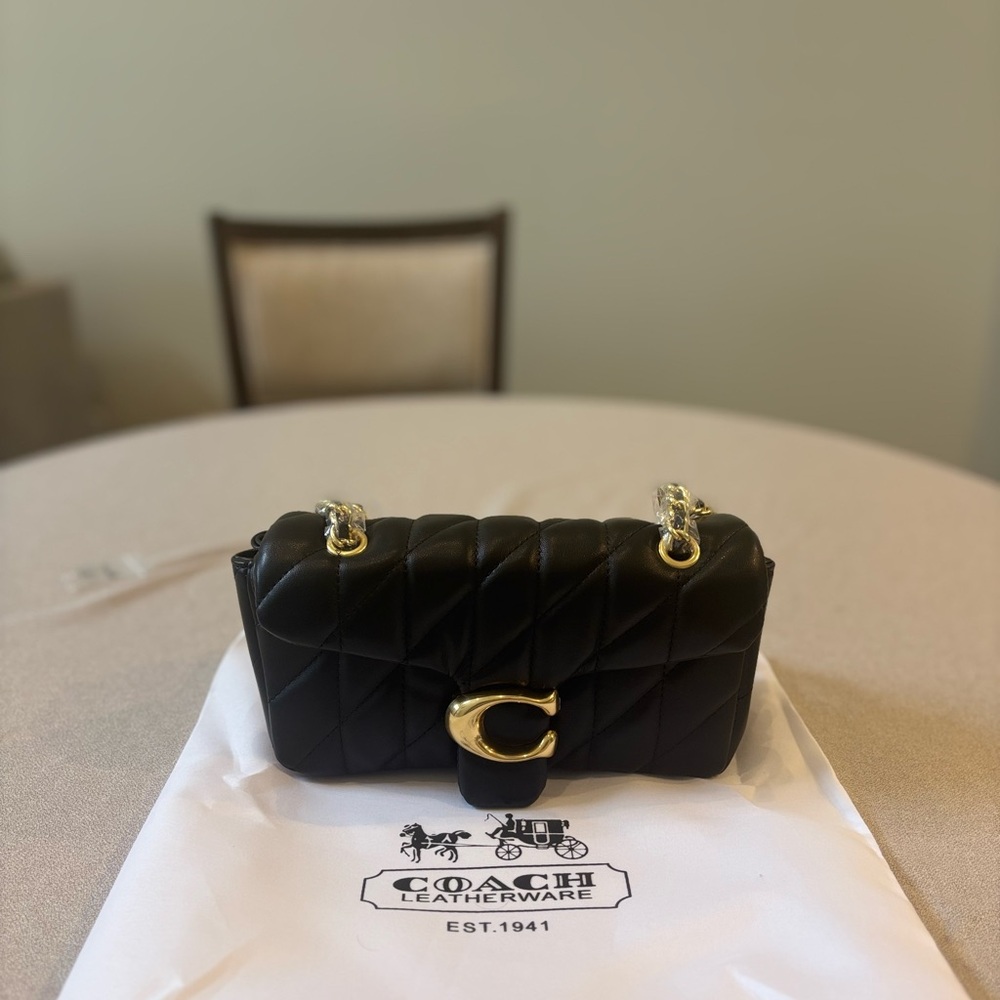 Coach Black Quilted Crossbody Bag